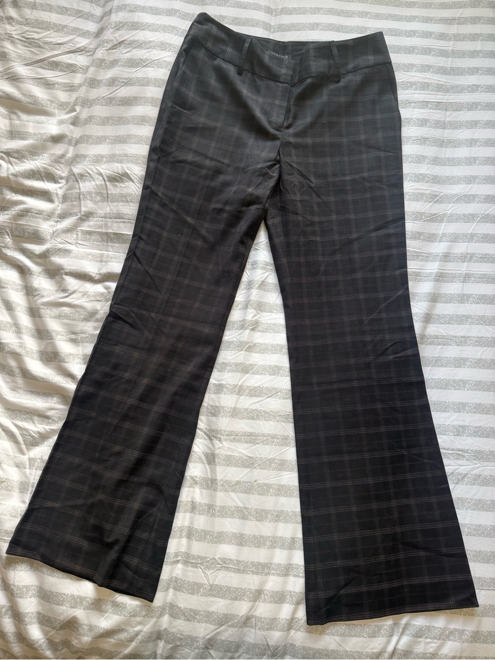 Liz Claiborne Axcess Black Plaid Stretch Pants